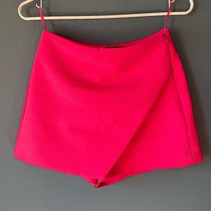 Zara XS hot pink skort